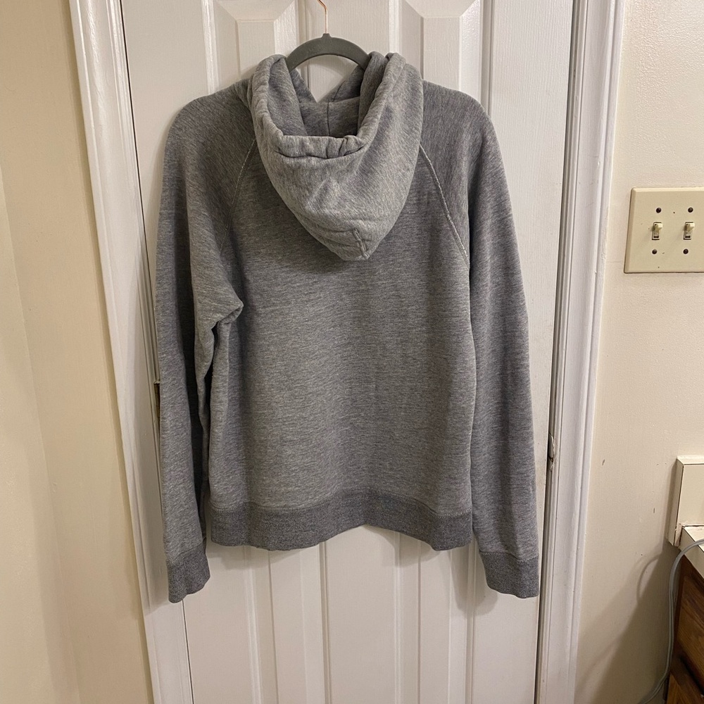 J.CREW VINTAGE FLEECE HOODED SWEATSHIRT SZ MEDIUM SOFT GRAY HOODIE THICK & WARM - Picture 8 of 15